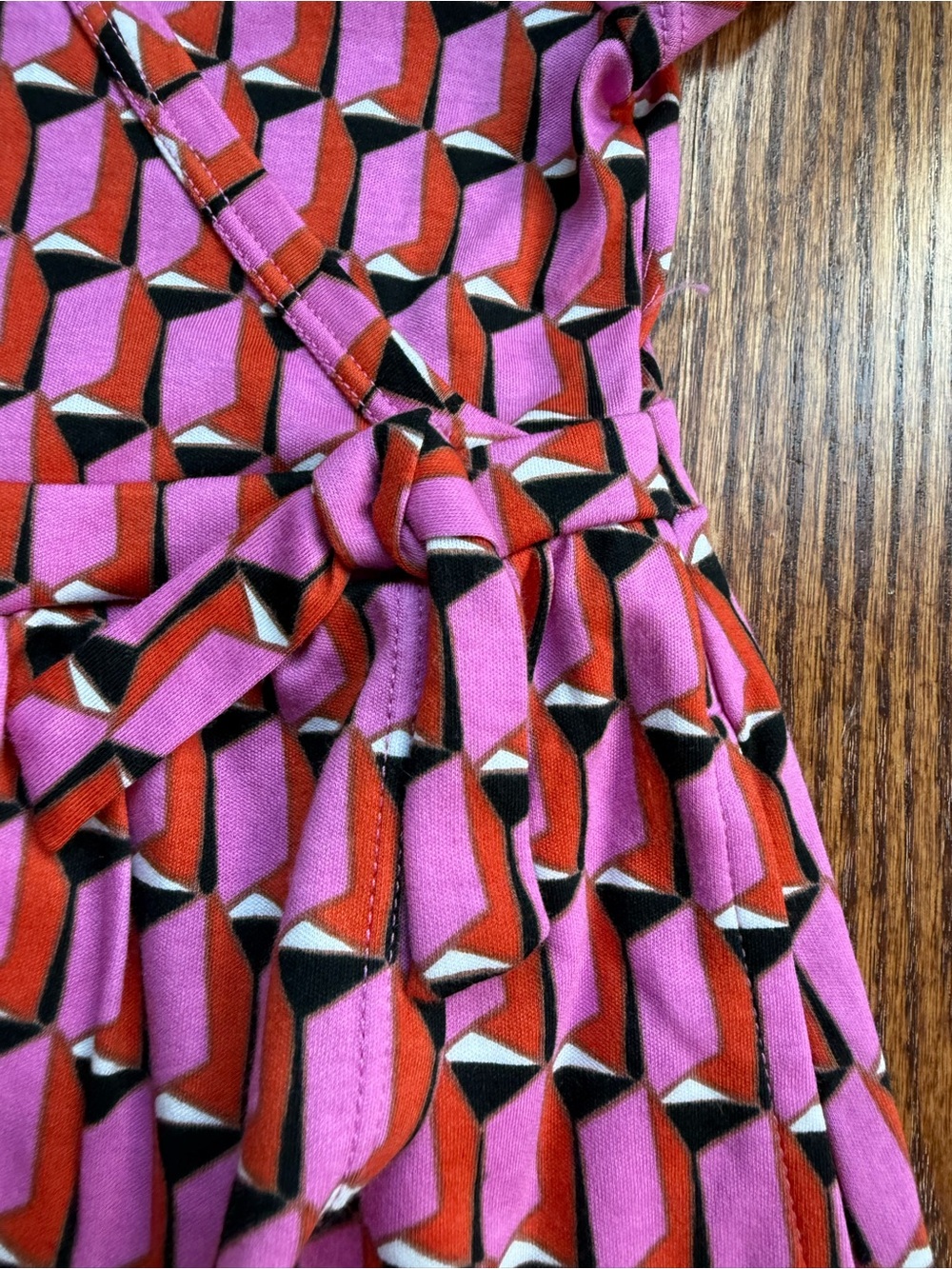 Target x DVF Pink Geometric Wrap Dress 3T - Picture 2 of 9